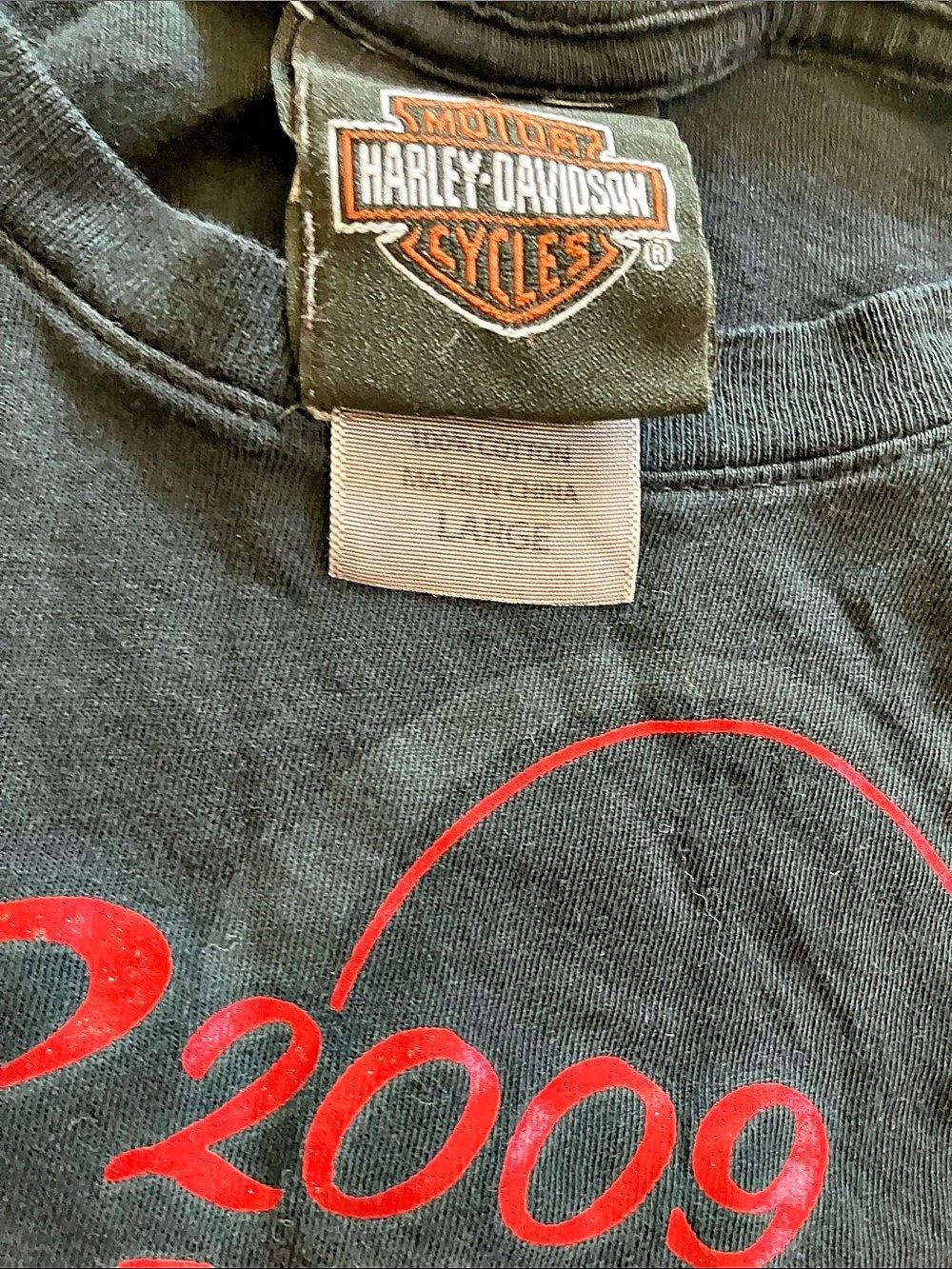 Harley-Davidson 2009 Sturgis Rally Deadwood Rhinestone T-Shirt Rally Rhinestone - Picture 3 of 6
